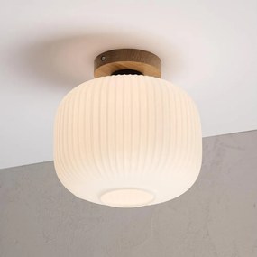 Mennyezeti lámpa HARMA WOOD 1xE27/15W/230V tölgy/fehér átm. 25 cm