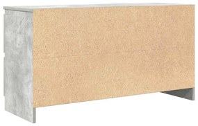 betonszürke szerelt fa TV-szekrény 100x35x54 cm