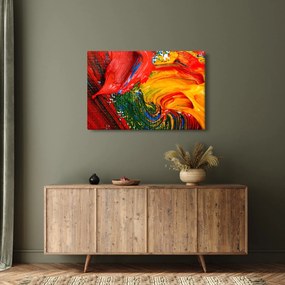 Kép - Kékítő absztrakció ecsettel (90x60 cm)