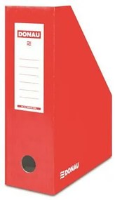 Iratpapucs, karton, 100 mm, DONAU, piros (D7648P)