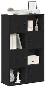 Könyvespolc fekete tölgy 60x24x101,5 cm Gépesített fa