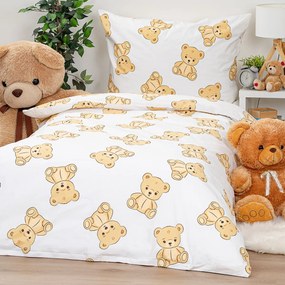 4Home Teddies pamut ágyneműhuzat, 140 x 200 cm, 70 x 90 cm, 140 x 200 cm, 70 x 90 cm