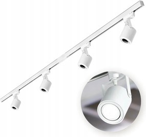 Sín szett Fehér 3 fázisú 4x Reflektor GU10 2x Sín 1m Csatlakozó I