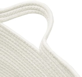 szürke-fehér pamut szennyeskosár Ø60 x 36 cm