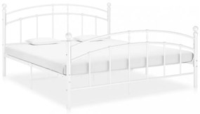 Fehér fém ágykeret 200 x 200 cm