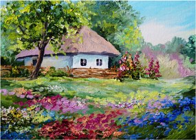 Kép - Vendégház (70x50 cm)