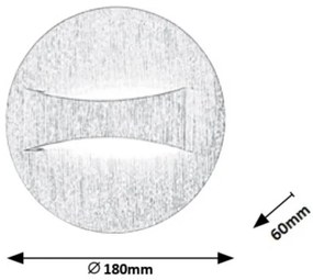 Rabalux 1438 - LED Fali lámpa NEVILLE LED/6W/230V