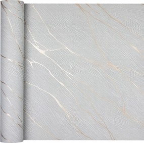 Játékos Világosszürke Metálfényű tapéta, kő hatású, Vnyl, vlies alapon