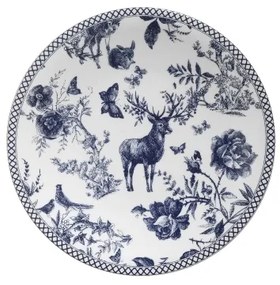 24 darabos étkészlet fehér/kék/porcelán