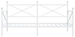 kanapéágy matrac nélkül fehér 107x203 cm acél