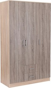Miami gardróbszekrény 120x205 cm yorki tölgy-sonoma tölgy