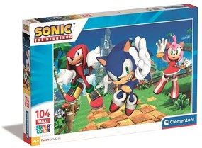 Sonic a sündisznó Amy Rose 104 db-os maxi puzzle Clementoni