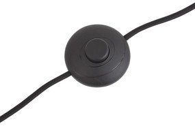 Design állólámpa fekete füstüveggel - Ana