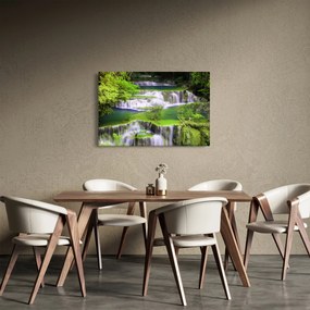 Kép - Huay Mae Khamin vízesések, Kanchanaburi, Thaiföld (90x60 cm)