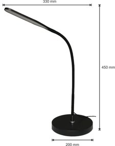 LED dimmelhető lámpa 3 az 1-ben LED/10W/230V 3000/4000/6000K CRI 90 fekete