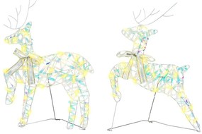 LED rénszarvasok 40 LED-del 7 pcs Többszínű PET