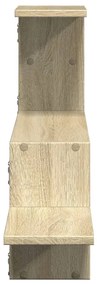 sonoma tölgy színű szerelt fa fali polc 104 x 15 x 49 cm