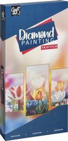 Tulipán Craft 3 részes gyémántszemes kirakó szett