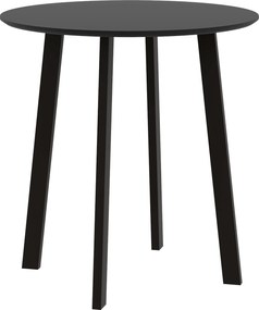 HOMCOM 72 x 72 cm Kerek Étkezőasztal 2 Személy Részére, Modern Stílusú Esernyős Lábakkal, Asztal Konyhába, Étkezőbe és Nappaliba, Fekete | Aosom