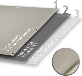 JAGO Ponyva 650 g/m² alumínium hálós szürke 3 x 6 m