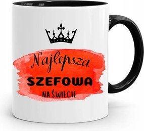 Bögre Fekete Ajándék A Világ Legjobb Főnöke fényképes nyomtatással