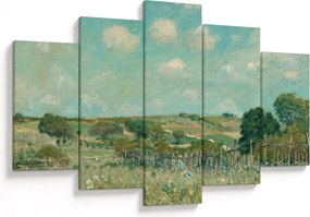 Kép - Alfred Sisley,  Meadow, reprodukciók (150x105 cm)