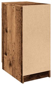 antik fa színű szerelt fa íróasztalszekrény 33 x 50 x 75 cm