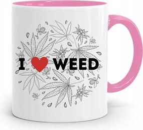 Dohányosoknak 420 Cbd Bögre Rózsaszín Ajándék fényképes nyomtatással