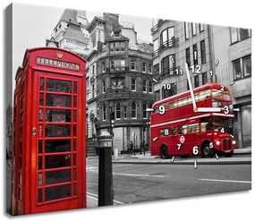 Gario Órás falikép Telefonfülke Londonban UK Méret: 60 x 40 cm