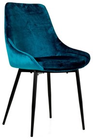 Lex design szék, petrol velúr