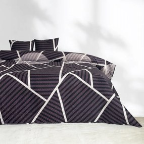 Kétoldalas ágytakaró Tavira Kapa csíkos grafit 180x220 cm párnahuzat