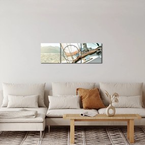 Kép - Yacht (órával) (90x30 cm)