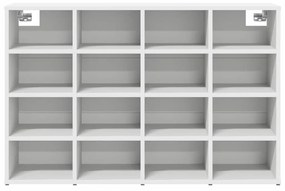 Cipősszekrény polcokkal Fehér 103 x 30 x 67 cm Faanyag
