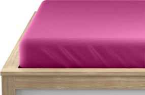 Jersey gumis lepedő, bíborvörös 90 x 200 cm