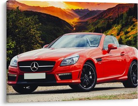 Kép - piros Mercedes (70x50 cm)