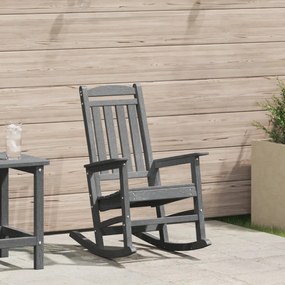 Kerti hintaszék világosszürke 70x92x108 cm HDPE