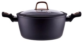 RCK Golden Line tapadásmentes alumínium lábas üvegfedővel 24cm, 4L, indukciós 10434
