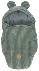 Zöld kordbársony babapólya 45x80 cm – Meowbaby