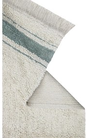 Kék-krémszínű mosható kézi szövésű pamut szőnyeg 140x200 cm Gastro Vintage Blue – Lorena Canals