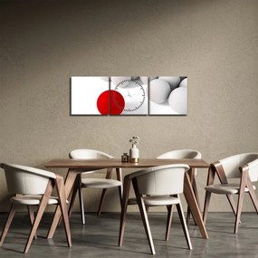 Gömbök képe (órával) (90x30 cm)