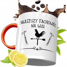 Narancssárga Bögre Építő Szakember Barkácsolónak, fényképes nyomattal