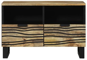 TV Szekrény - 70x33.5x46 cm, Tömör Mangóból