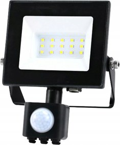 Halogén Led fényvető 10W 735lm 4000K IP65 Mozgásérzékelő Fekete Mh Kobi