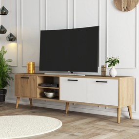 TV asztal/szekrény Essex (tölgy + fehér). 1073460