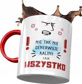 Piros Bögre Kalina Feleség Barátnő Nyomtatott Fotóval