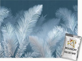 Fotótapéta Levelek Absztrakt Fehér Hálószoba Nappali Tapéta Flizelina 350x250