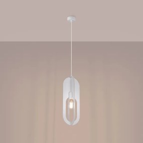 Sollux SL.1360 - Csillár zsinóron NICUS 1xE27/15W/230V fehér