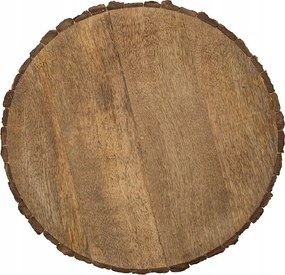 Tálca Fa dekoratív alátét korong fa szelet 39 cm