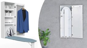 Fali tükrös tárolószekrény kihajtható vasalódeszkával