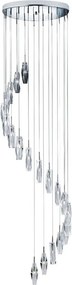 Függeszték Króm SCULPTURED ICE SEARCHLIGHT 888-20